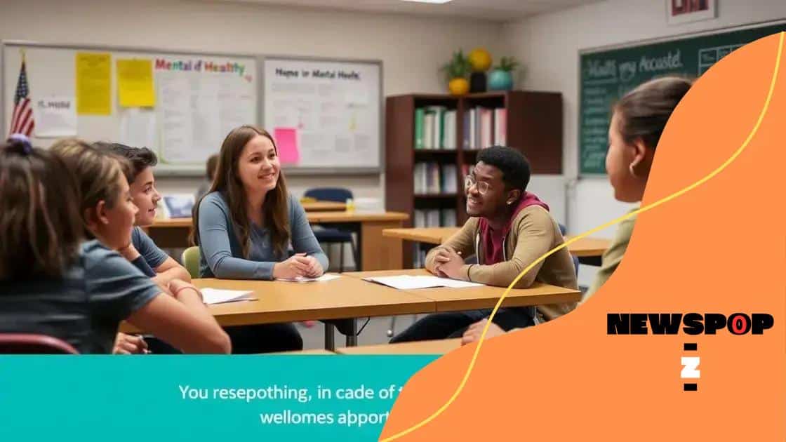 Strategies for teachers to support mental health