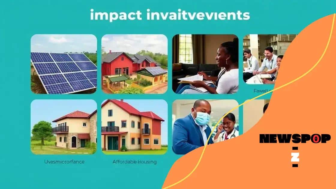 Examples of successful impact investments